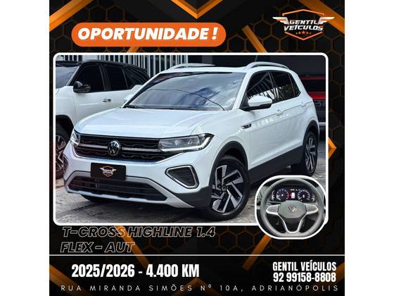 VOLKSWAGEN T-CROSS 1.4 250 TSI TOTAL FLEX HIGHLINE AUTOMÁTICO